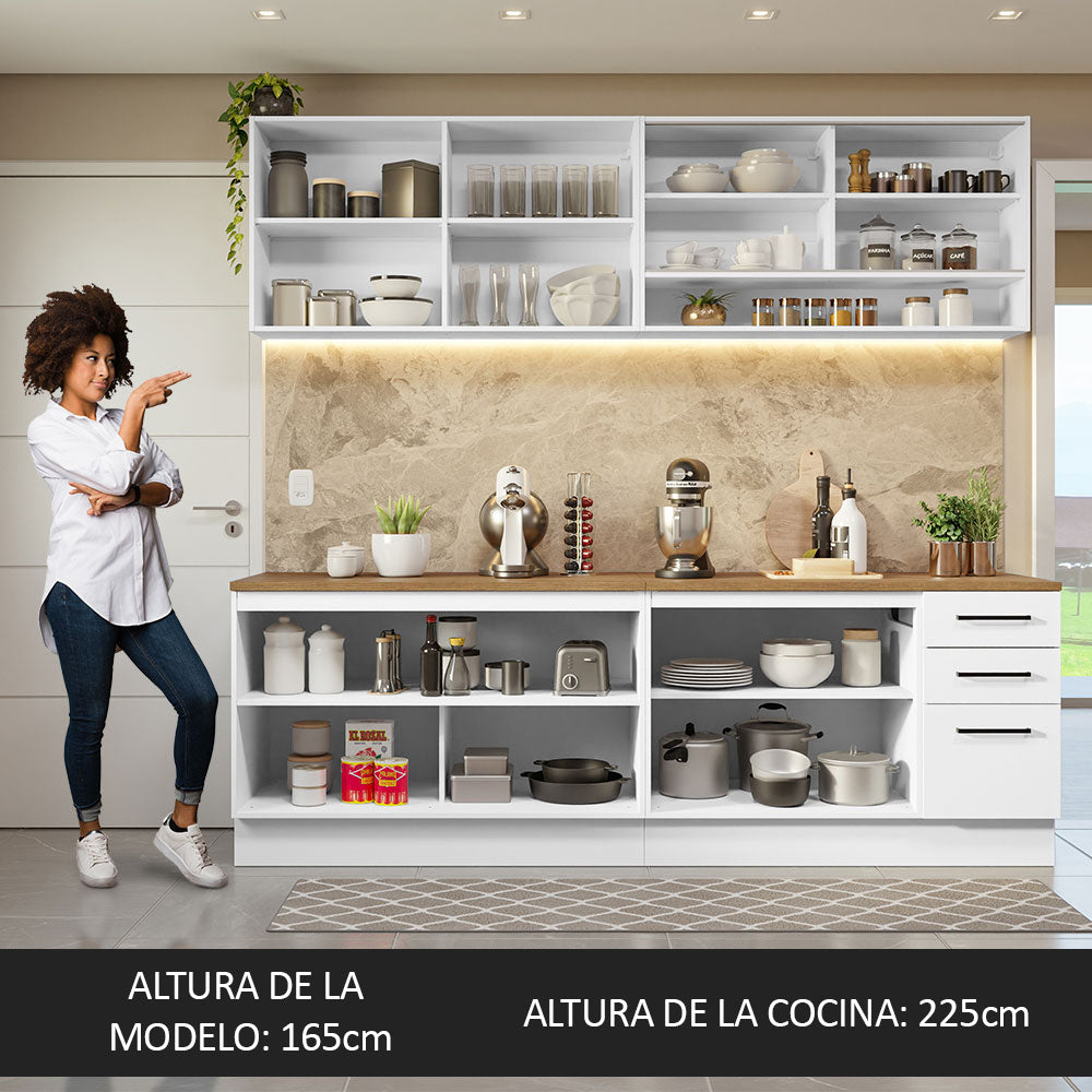 Combo completo de Cocina Madesa Agata 240cm BM 03