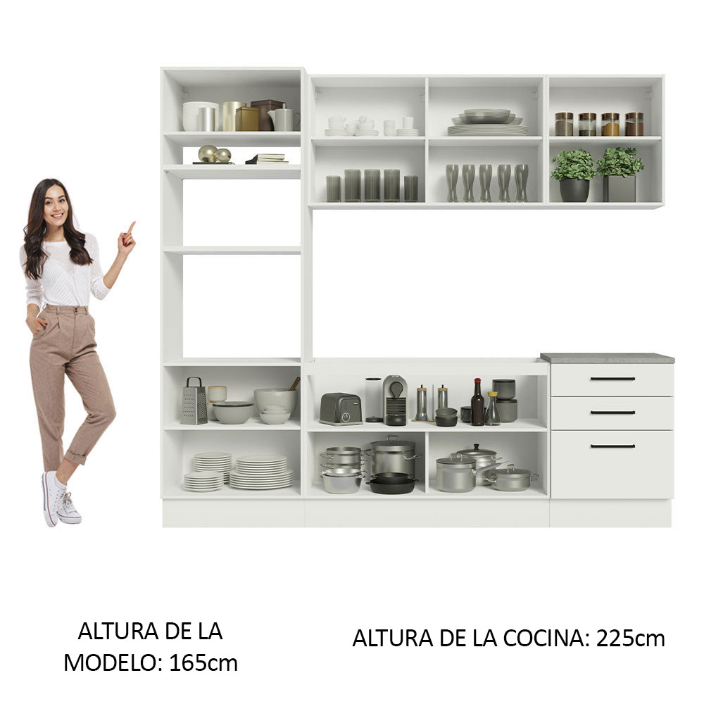 Combo completo de Cocina Agata Madesa 250cm 01