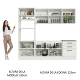Combo completo de Cocina Agata Madesa 250cm 01