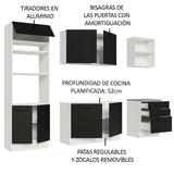 Combo completo de Cocina Madesa Agata 250cm BN 01