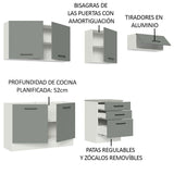 Combo completo de Cocina Madesa Agata 260cm BG 02
