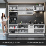 Combo completo de Cocina 270cm Agata Madesa Blanco 01