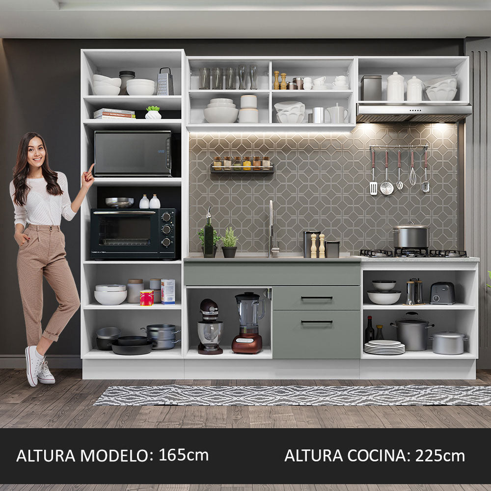 Combo completo de Cocina Madesa Agata 270cm BG