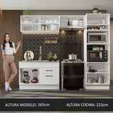 Combo completo de Cocina 270cm Agata Madesa 05 Blanco