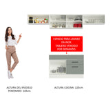 Combo completo de Cocina Madesa Agata 280cm BG 01