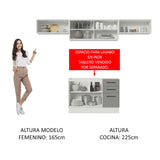 Combo completo de Cocina Madesa Agata 280cm BG 03