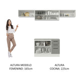 Combo completo de Cocina Madesa Agata 280cm BG 04