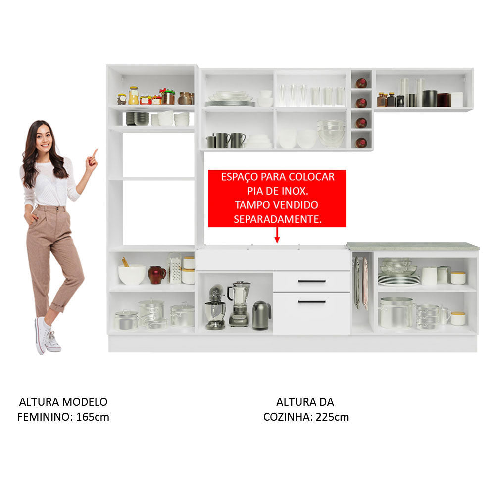 Combo completo de Cocina Madesa Agata 290cm BB 01