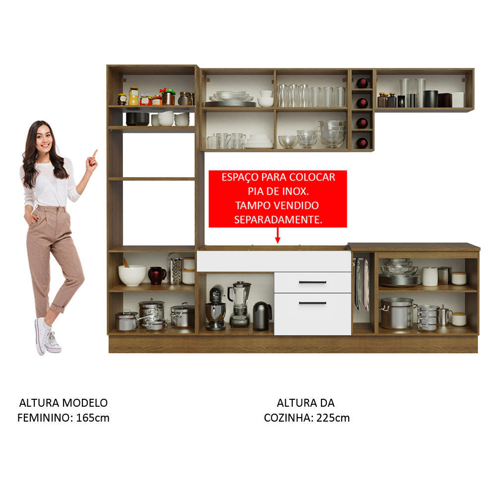 Combo completo de Cocina Madesa Agata 290cm MB 01
