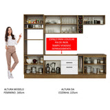 Combo completo de Cocina Madesa Agata 290cm MB 01