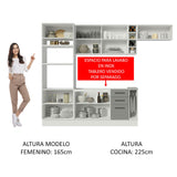 Combo completo de Cocina Madesa Agata 290cm BG 03
