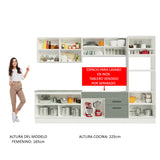 Combo completo de Cocina Madesa Agata 310cm BG 01