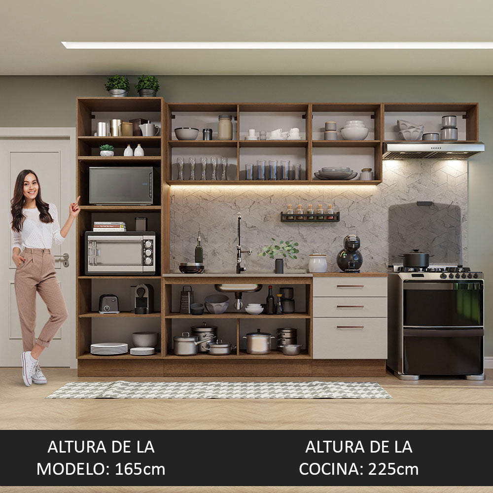 Combo completo de Cocina Madesa Agata 330cm MC 01