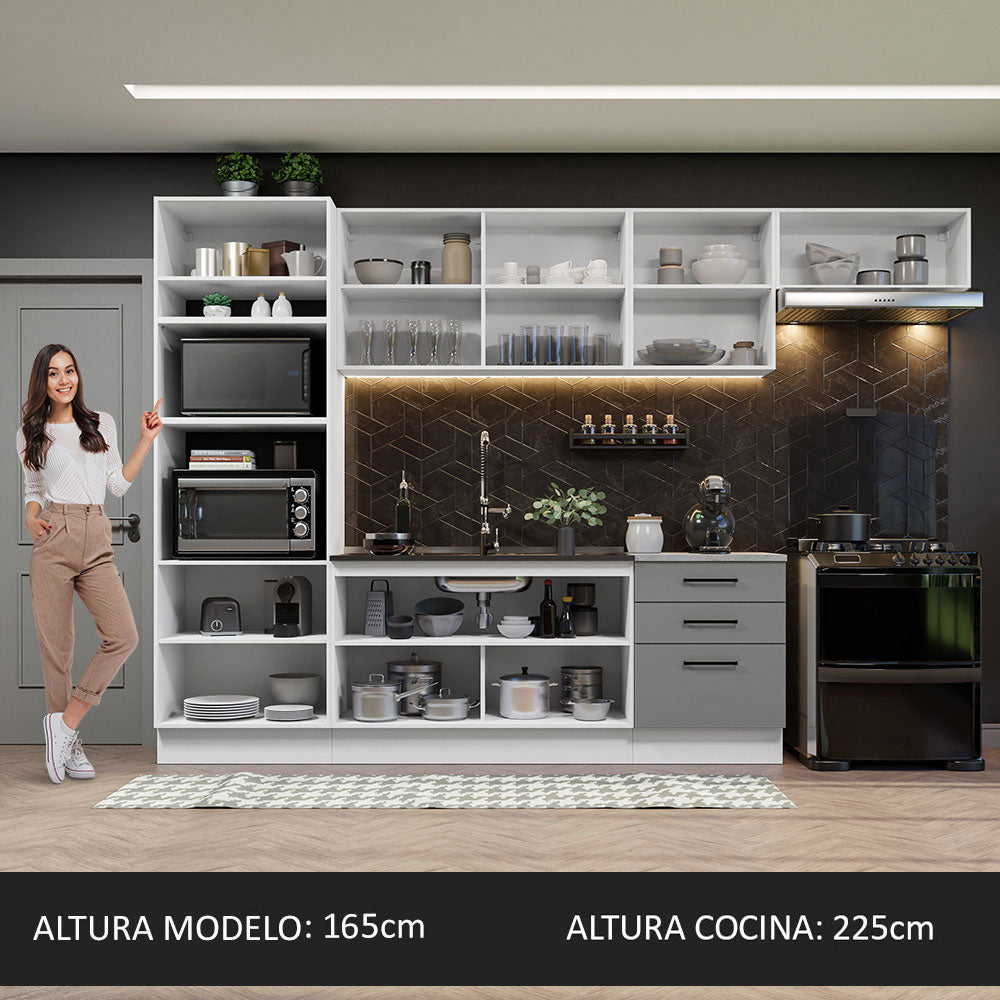 Combo completo de Cocina Madesa Agata 330cm BG 03