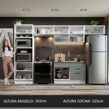 Combo completo de Cocina Madesa Agata 350cm BG 01