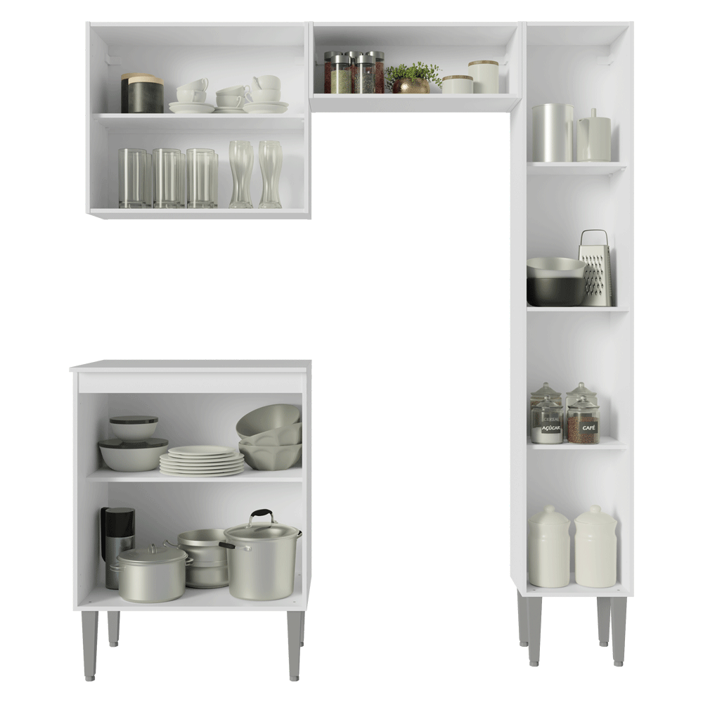 Cocina Compacta 156 cm Emilly Blanco 02