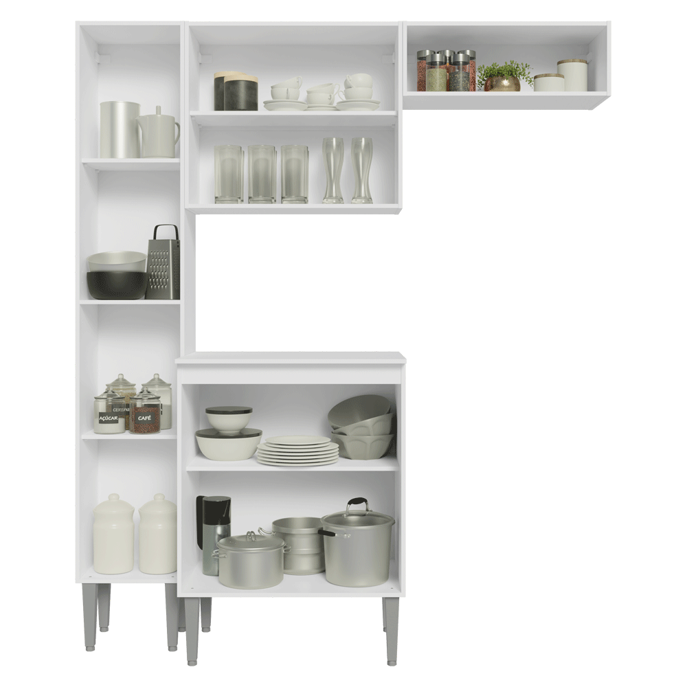 Cocina Compacta 156 cm Emilly Blanco 03