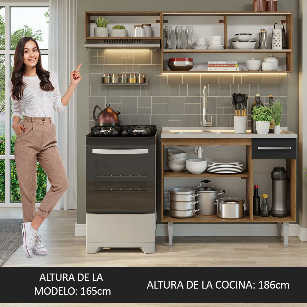 Combo de Cocina Madesa Emilly 165cm MN 01