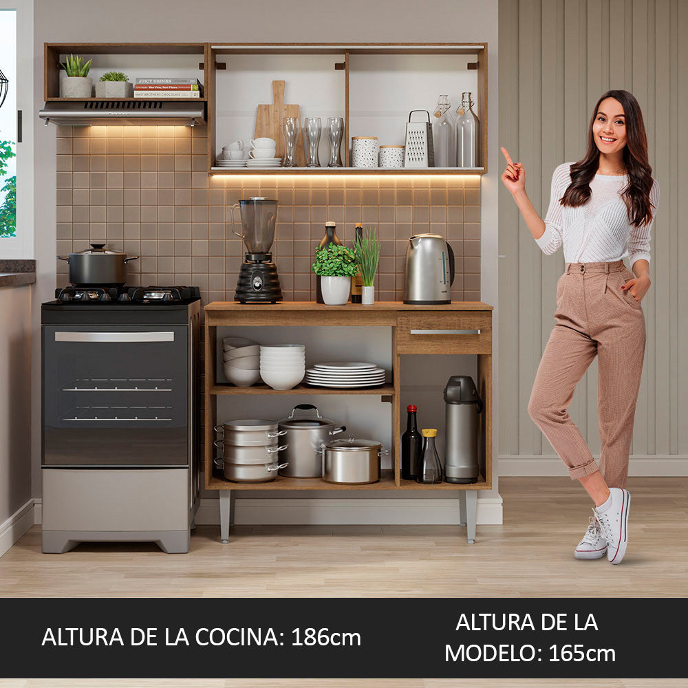 Combo de Cocina Madesa Emilly 165cm MM 03
