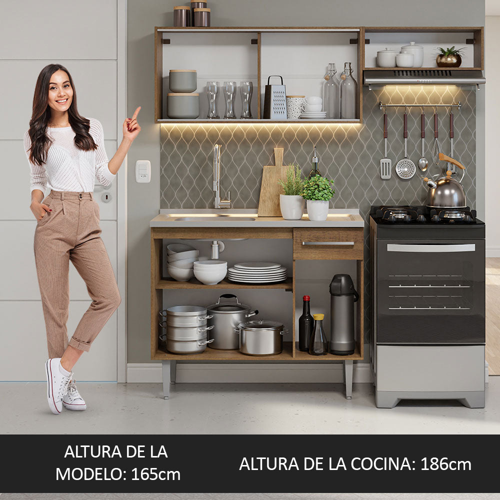 Combo de Cocina Madesa Emilly 165cm MM 05