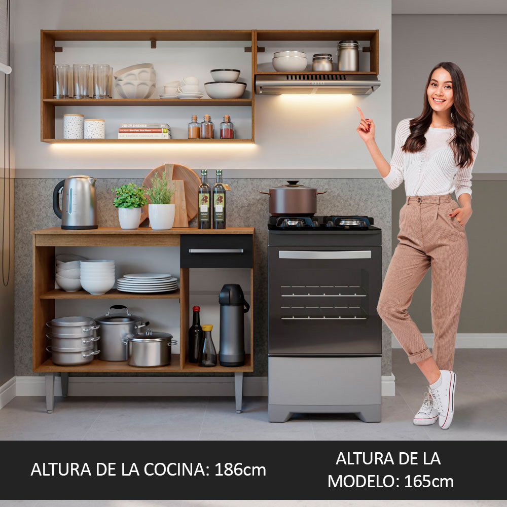 Combo de Cocina Madesa Emilly 165cm MN 07
