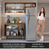 Combo de Cocina Madesa Emilly 165cm MM