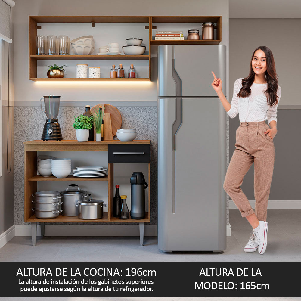 Combo de Cocina Madesa Emilly 165cm MN