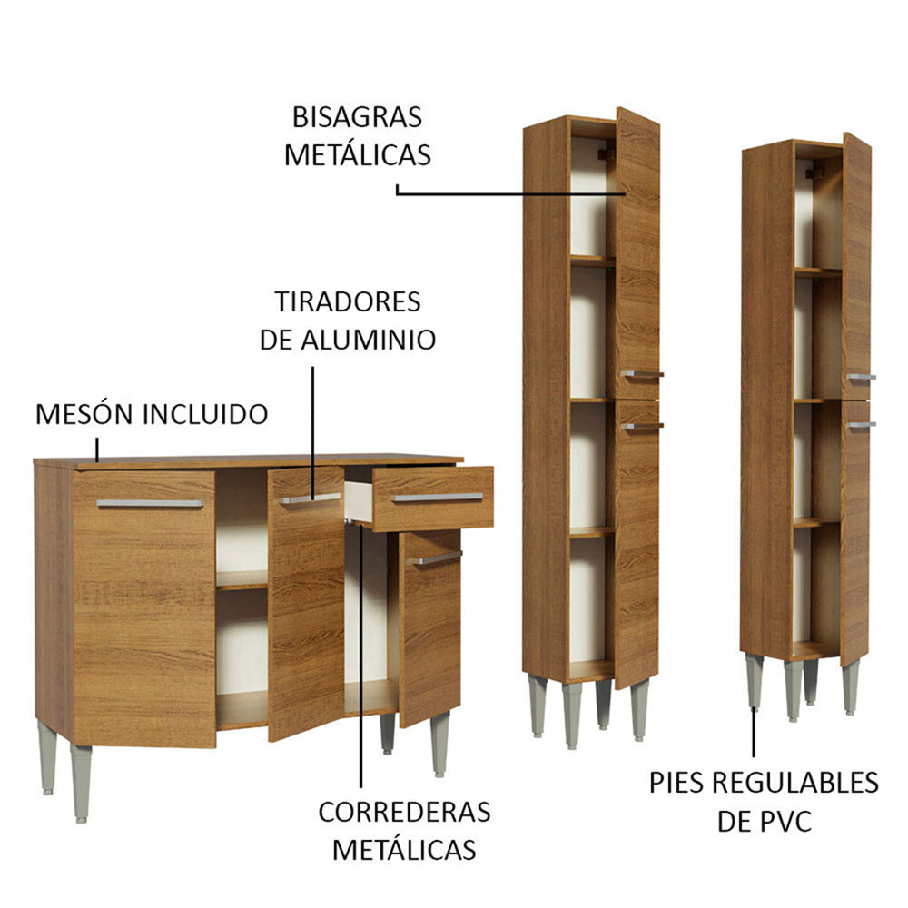 Combo de Cocina Front Madesa Emilly con Tapa y Sartén