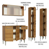 Combo de Cocina 169cm Emilly Fly Madesa 05 - Marrón