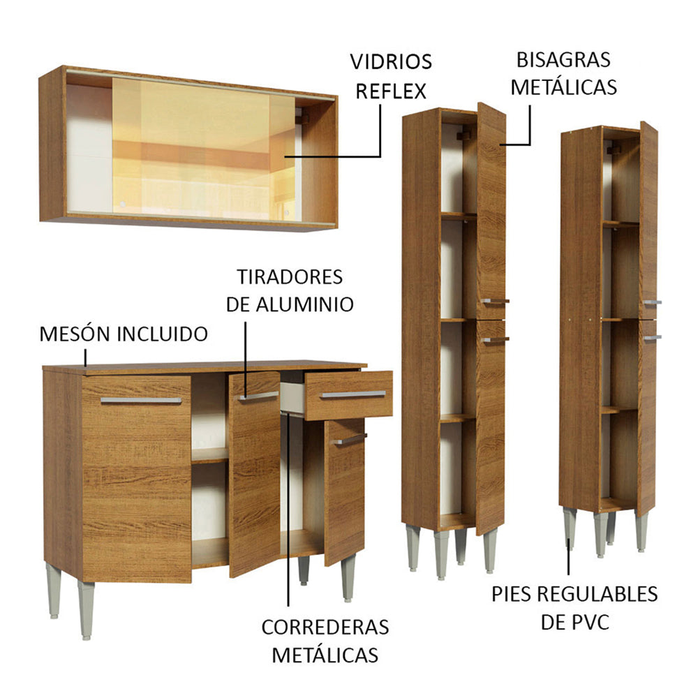 Combo de Cocina 169cm Emilly Voice Madesa 06
