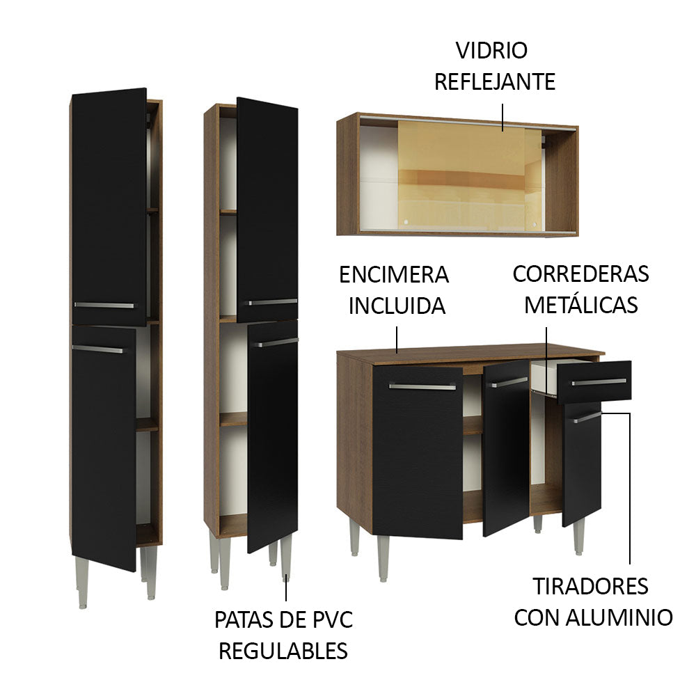 Combo de Cocina Madesa Emilly 169cm MN 09
