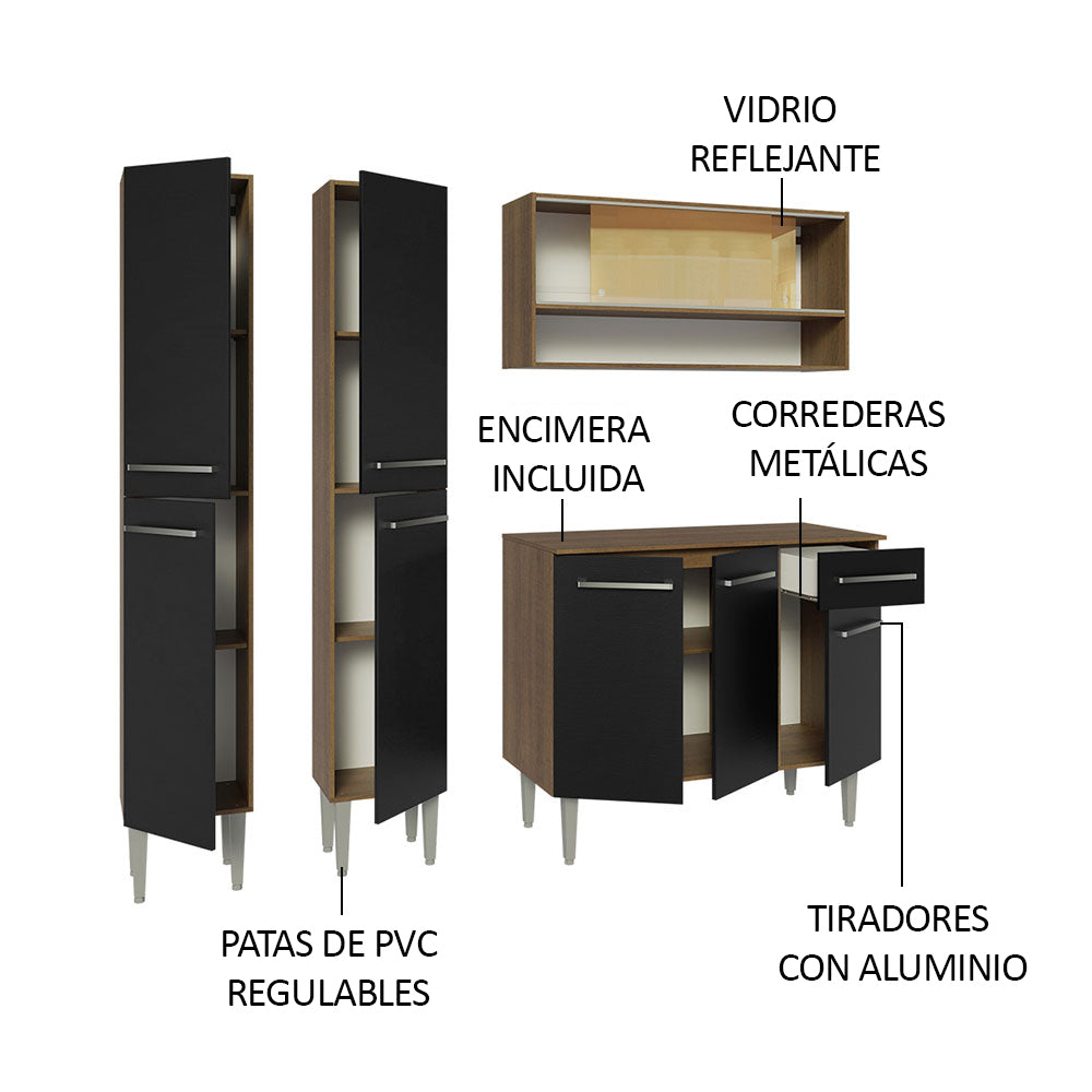 Combo de Cocina Madesa Emilly 169cm MN 13