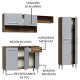 Cocin Compacta 229 cm Emilly Pop Marrón/Gris