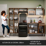 Combo completo de Cocina 229cm Emilly Madesa 05 - Marrón