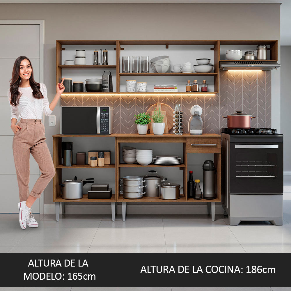 Combo completo de Cocina Madesa Emilly 229cm MM 13