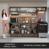Combo completo de Cocina Madesa Emilly 229cm MM 13