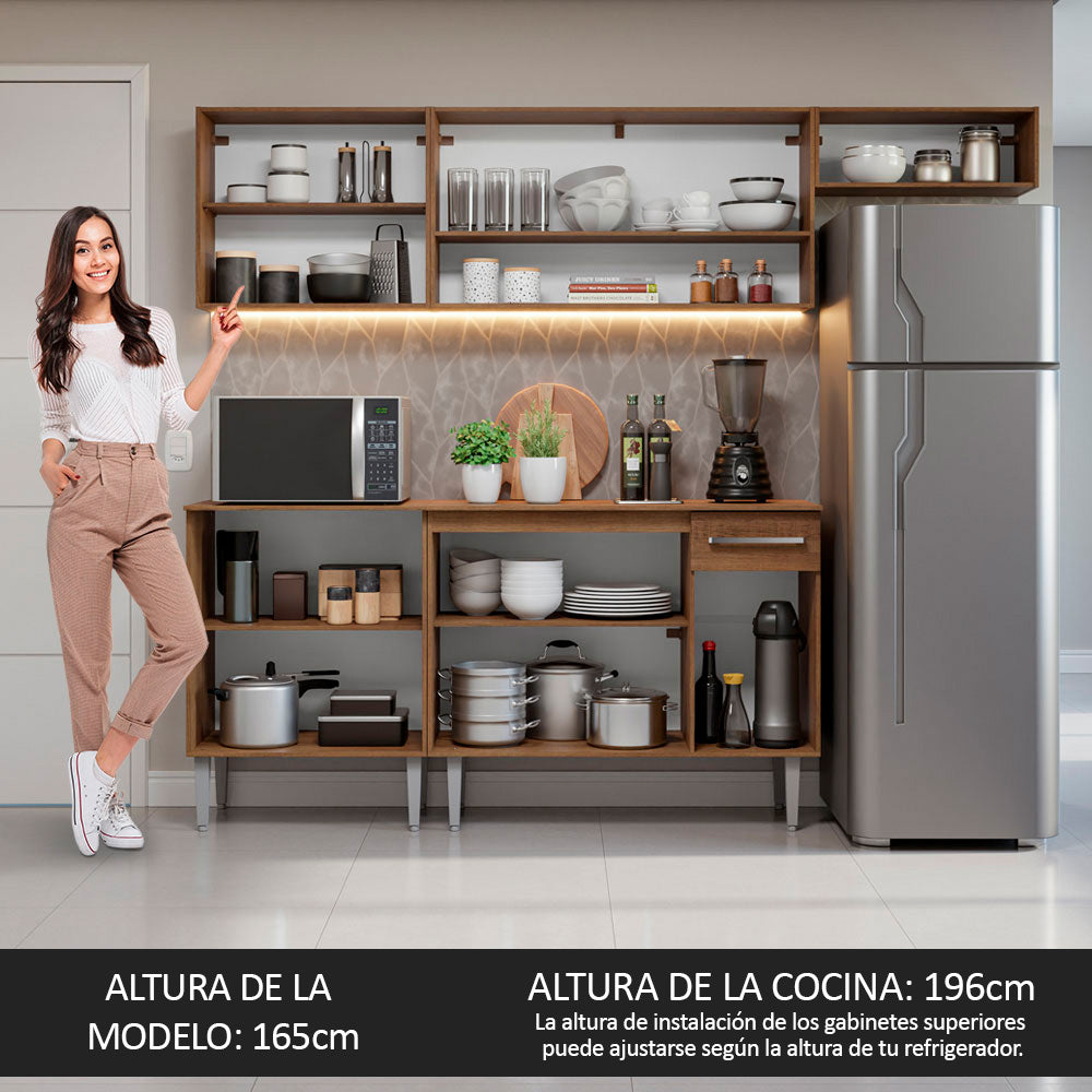 Combo completo de Cocina Madesa Emilly 229cm MM 14