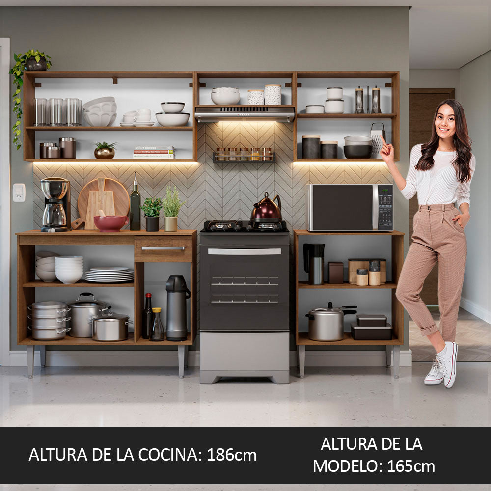 Combo completo de Cocina Madesa Emilly 229cm MM 15