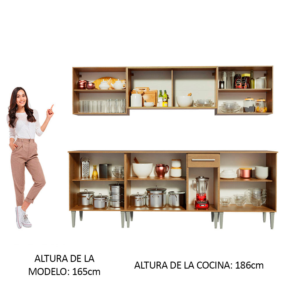 Combo completo de Cocina 233cm Emilly Wind Madesa 02