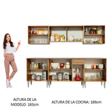 Combo completo de Cocina 233cm Emilly Wind Madesa 02