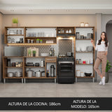Combo completo de Cocina Madesa Emilly 293cm MM 01