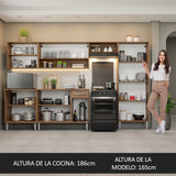 Combo completo de Cocina Madesa Emilly 293cm MG 01