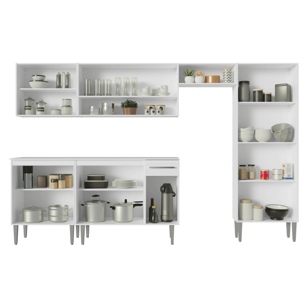 Cocina Compacta 293 cm Emilly Blanco 011