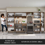 Combo completo de Cocina 325cm Emilly Joy Madesa - Marrón