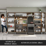 Combo completo de Cocina 325cm Marrón/Blanco Emilly Joy 01