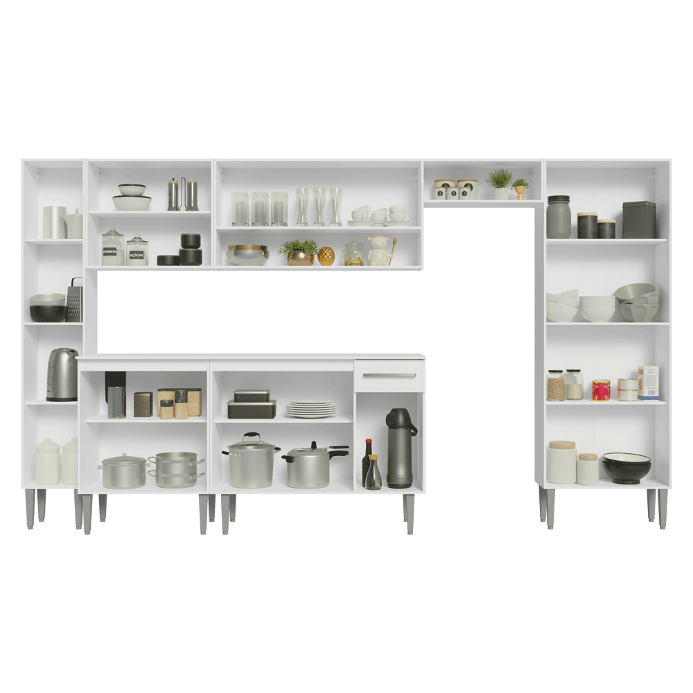 Cocina Compacta 325 cm Emilly Blanco 07