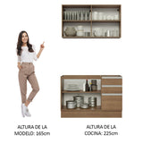 Combo de Cocina 120cm Marrón Glamy Madesa 03