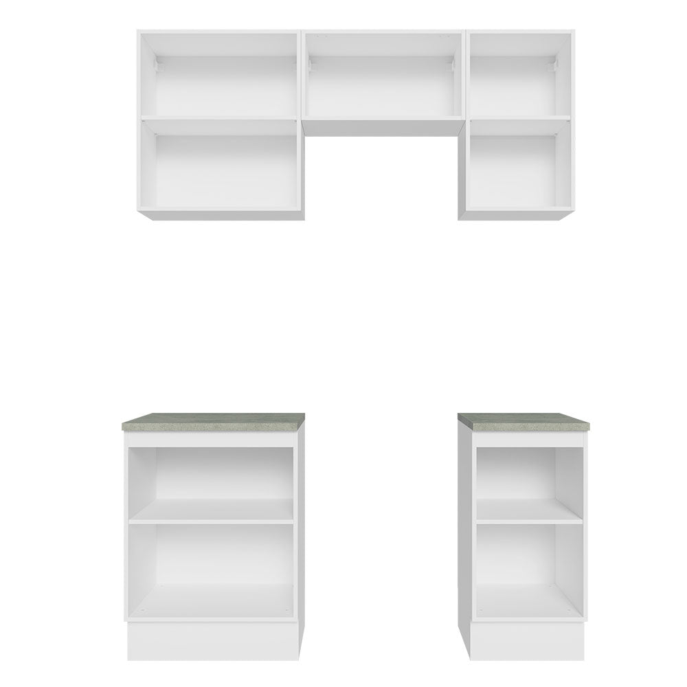Combo de Cocina 160cm Madesa Glamy Blanco/Negro 07