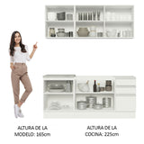 Combo de Cocina Madesa Glamy Sin Mesón De Acero 180 Cm