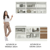 Combo de Cocina Madesa Glamy Sin Mesón De Acero 180 Cm